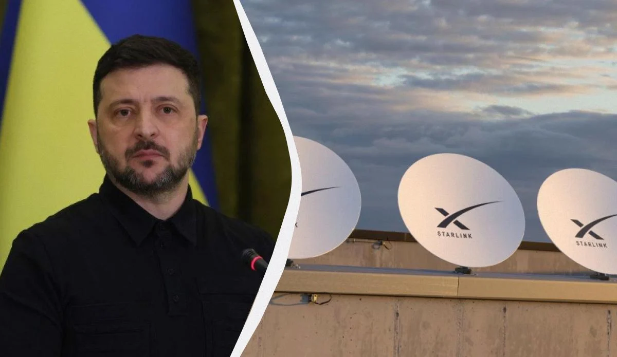 Швидкість військової версії Starlink для України досі обмежена, - Зеленський