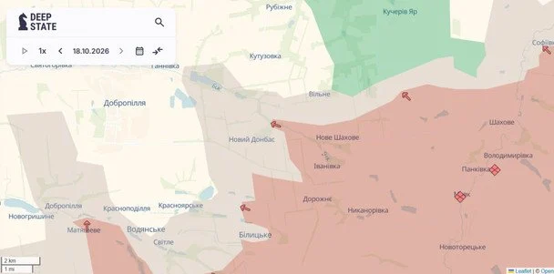 Ворог просунувся поблизу Нового Донбасу / © Deepstatemap