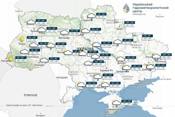 Погода в Україні 21 жовтня / © Укргідрометцентр